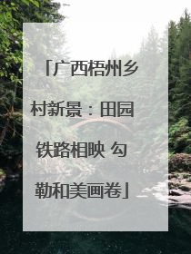广西梧州乡村新景：田园铁路相映 勾勒和美画卷