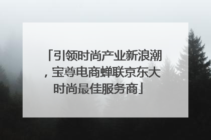 引领时尚产业新浪潮，宝尊电商蝉联京东大时尚最佳服务商