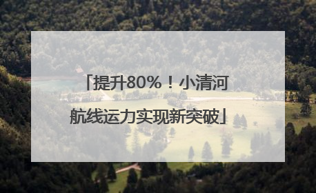 提升80％！小清河航线运力实现新突破