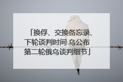 换俘、交换备忘录、下轮谈判时间 乌公布第二轮俄乌谈判细节