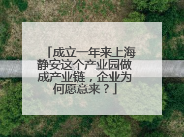 成立一年来上海静安这个产业园做成产业链，企业为何愿意来？