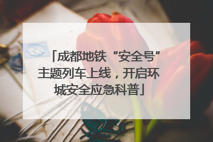 成都地铁“安全号”主题列车上线，开启环城安全应急科普