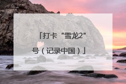 打卡“雪龙2”号（记录中国）