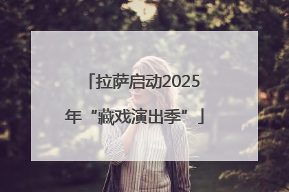 拉萨启动2025年“藏戏演出季”
