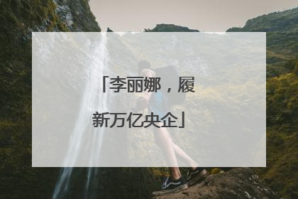 李丽娜，履新万亿央企