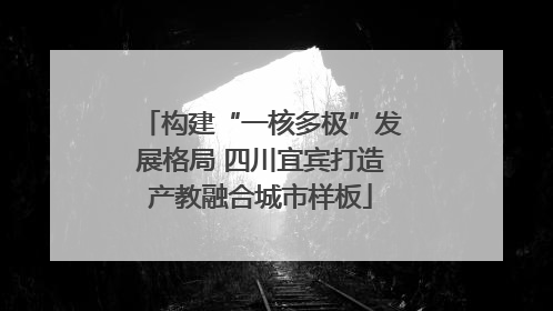 构建“一核多极”发展格局 四川宜宾打造产教融合城市样板