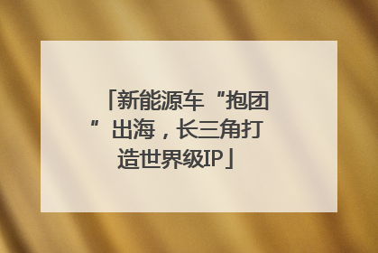 新能源车“抱团”出海，长三角打造世界级IP