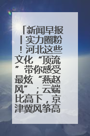 新闻早报丨实力圈粉！河北这些文化“顶流”带你感受最炫“燕赵风”；云端比高下，京津冀风筝高手“花式炫技”>>