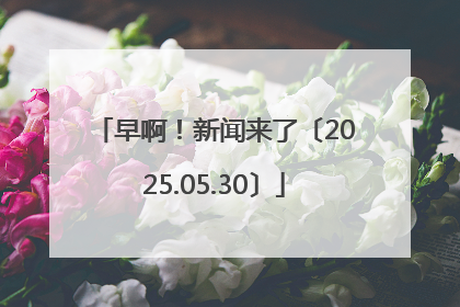 早啊！新闻来了〔2025.05.30〕