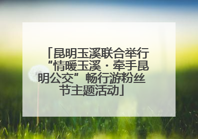昆明玉溪联合举行“情暖玉溪・牵手昆明公交”畅行游粉丝节主题活动