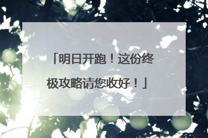 明日开跑！这份终极攻略请您收好！