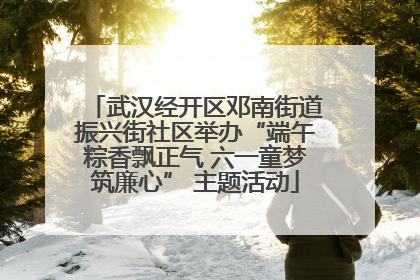 武汉经开区邓南街道振兴街社区举办“端午粽香飘正气 六一童梦筑廉心” 主题活动