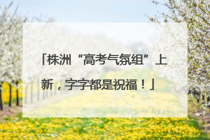 株洲“高考气氛组”上新，字字都是祝福！