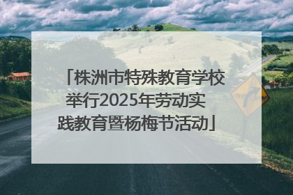 株洲市特殊教育学校举行2025年劳动实践教育暨杨梅节活动