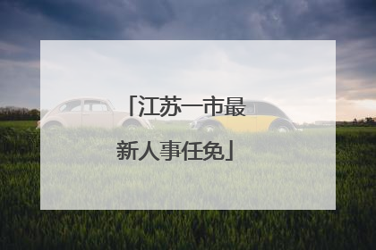 江苏一市最新人事任免