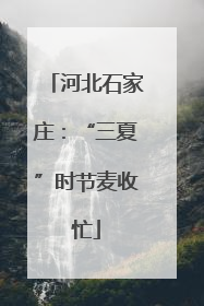 河北石家庄：“三夏”时节麦收忙