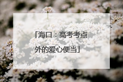 海口：高考考点外的爱心便当