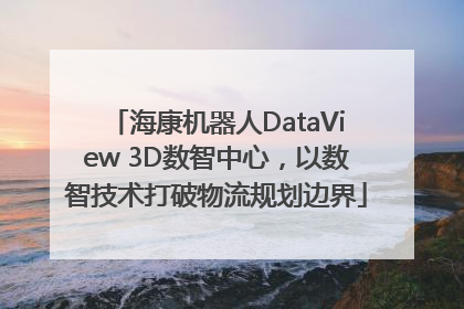 海康机器人DataView 3D数智中心，以数智技术打破物流规划边界