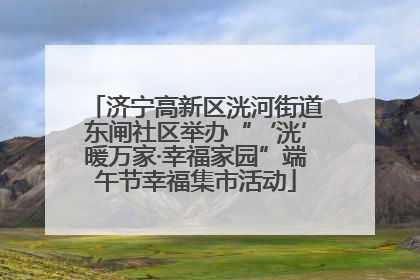济宁高新区洸河街道东闸社区举办“‘洸’暖万家·幸福家园”端午节幸福集市活动