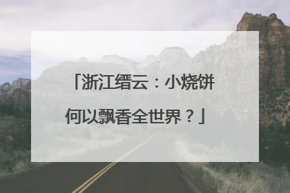 浙江缙云：小烧饼何以飘香全世界？