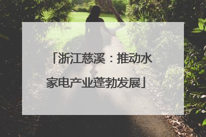浙江慈溪：推动水家电产业蓬勃发展