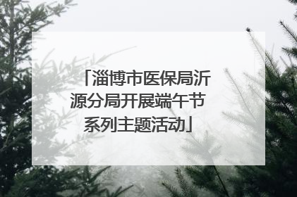 淄博市医保局沂源分局开展端午节系列主题活动