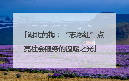 湖北黄梅：“志愿红”点亮社会服务的温暖之光