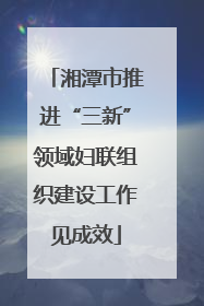 湘潭市推进“三新”领域妇联组织建设工作见成效