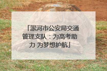 漯河市公安局交通管理支队：为高考助力 为梦想护航