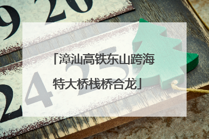 漳汕高铁东山跨海特大桥栈桥合龙