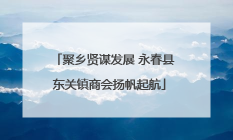聚乡贤谋发展 永春县东关镇商会扬帆起航