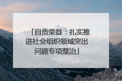 自贡荣县：扎实推进社会组织领域突出问题专项整治