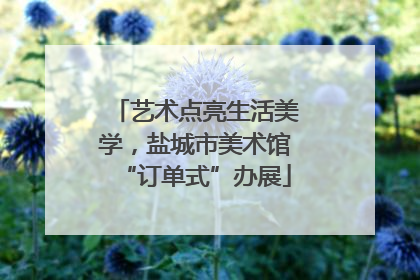 艺术点亮生活美学，盐城市美术馆“订单式”办展