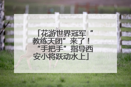 花游世界冠军“教练天团”来了！“手把手”指导西安小将跃动水上