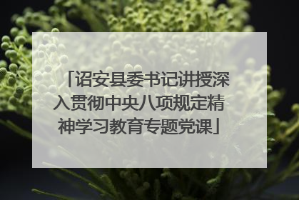 诏安县委书记讲授深入贯彻中央八项规定精神学习教育专题党课
