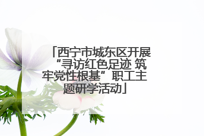 西宁市城东区开展“寻访红色足迹 筑牢党性根基”职工主题研学活动