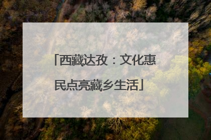 西藏达孜：文化惠民点亮藏乡生活