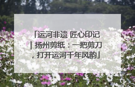 运河非遗 匠心印记｜扬州剪纸：一把剪刀，打开运河千年风韵