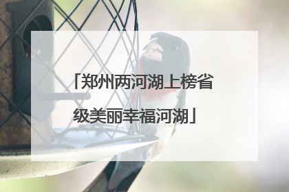 郑州两河湖上榜省级美丽幸福河湖