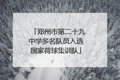 郑州市第二十九中学多名队员入选国家荷球集训队