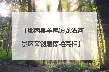 郧西县羊尾镇龙潭河景区文创扇惊艳亮相