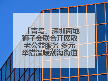 青岛、深圳两地狮子会联合开展敬老公益服务 多元举措温暖潮海街道南杨头村老人