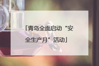青岛全面启动“安全生产月”活动
