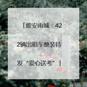 雅安雨城：422辆出租车整装待发“爱心送考”