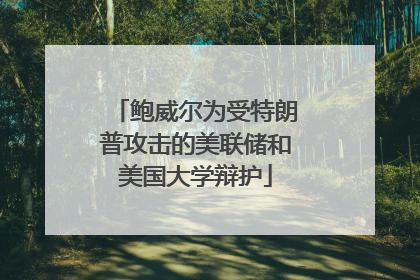 鲍威尔为受特朗普攻击的美联储和美国大学辩护