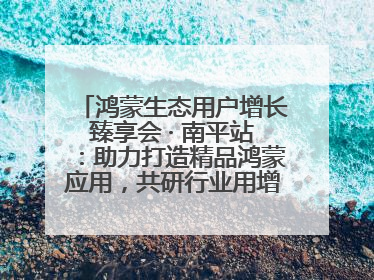 鸿蒙生态用户增长臻享会 · 南平站：助力打造精品鸿蒙应用，共研行业用增解决方案