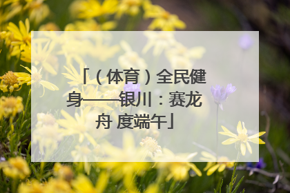 （体育）全民健身——银川：赛龙舟 度端午