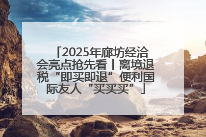 2025年廊坊经洽会亮点抢先看丨离境退税“即买即退”便利国际友人“买买买”