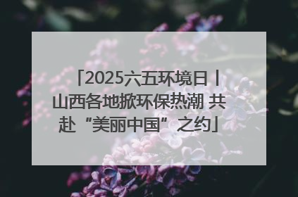 2025六五环境日丨山西各地掀环保热潮 共赴“美丽中国”之约