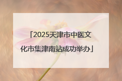 2025天津市中医文化市集津南站成功举办